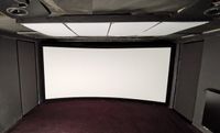 Heimkino bei Frank M. mit Curved Leinwand im Bau